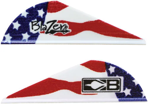 10831Af2 Bohning blazer vanes true - color 2" american flag 36pk - image 1