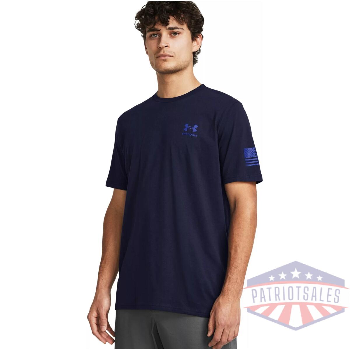 Men's ua freedom flag gradient t-shirt - image 1