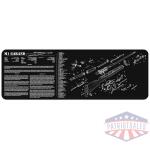 TEKMAT ARMORERS BENCH MAT - 12"X36" M1 GARAND BLACK