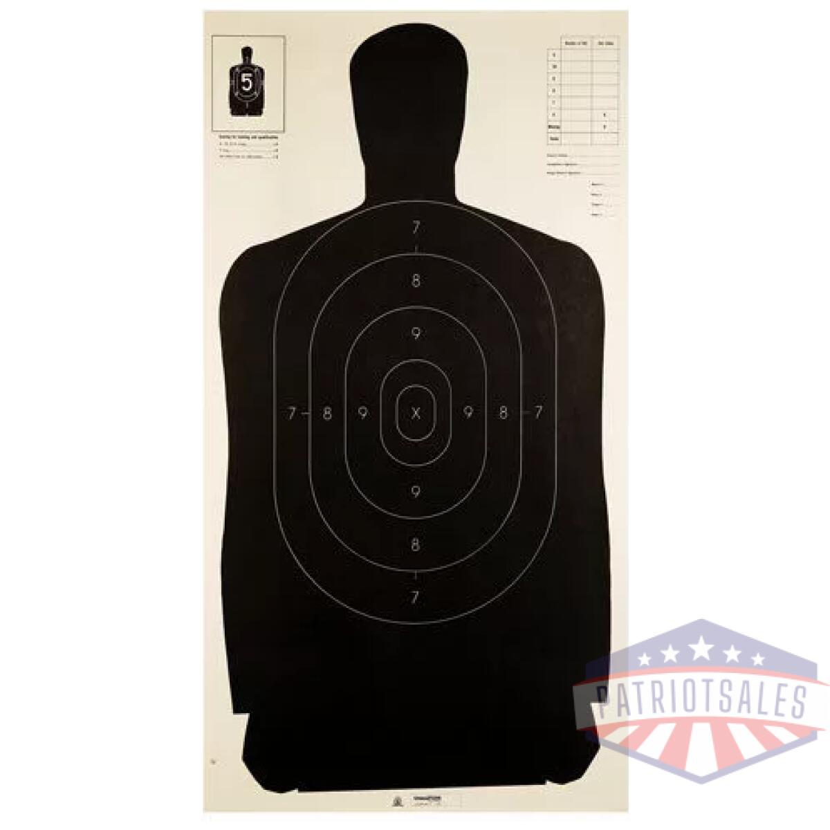 Champion tgt paper 24"x45" - b27 police target 100pk - image 1