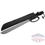 SZCO RITE EDGE 19" RUBBER GRIP - MACHETE 24.75" OVERALL LENGTH