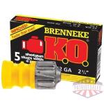 BRENNEKE USA KO 12GA 2.75" - 1OZ SLUG 5RD 50BX/CS