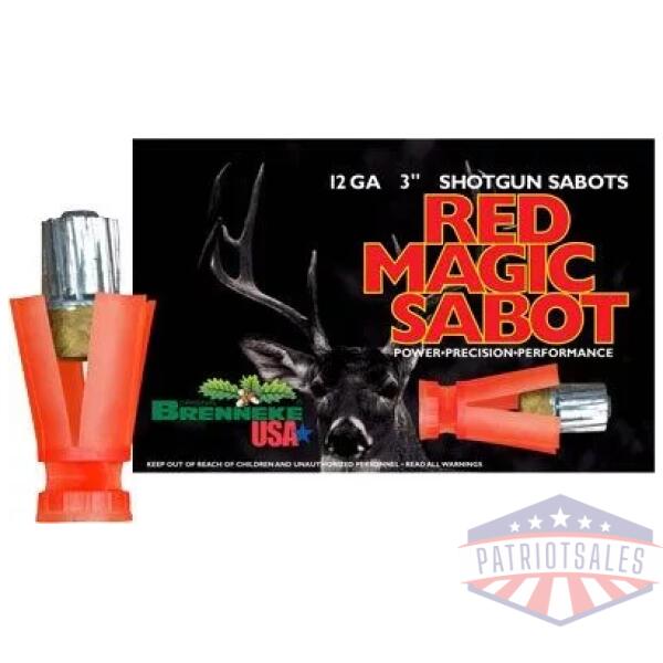 BRENNEKE USA RED MAGIC 12GA 3" - 1OZ SABOT 5RD  50BX/CS