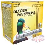 FIOCCHI GOLDEN WATERFOWL 12GA - 3" 1-1/4OZ #BB 25RD 10BX/CS