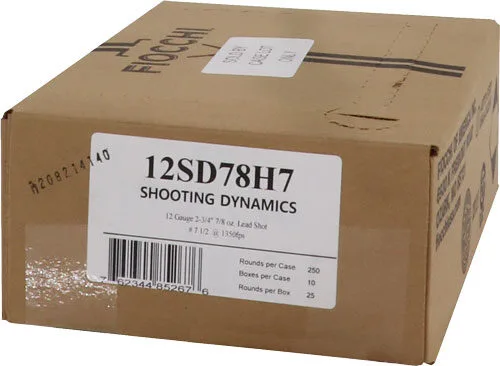 A12Sd78H7 Fiocchi 12ga 2. 75" 7/8oz #7. 5 - 1350fps 250rd case lot - image 1