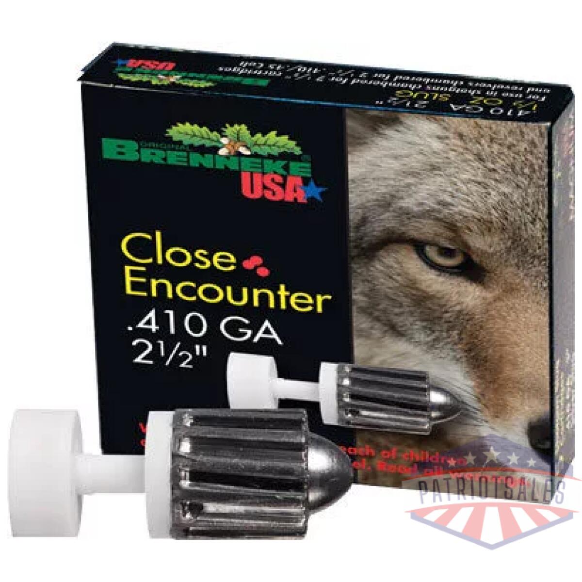 Brenneke usa close encounter - 410 2. 5" 1/4oz slug 5rd 90bx/c - image 1