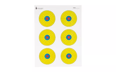 ACTION TGT BRIGHT 6 BULLSEYE 100PK