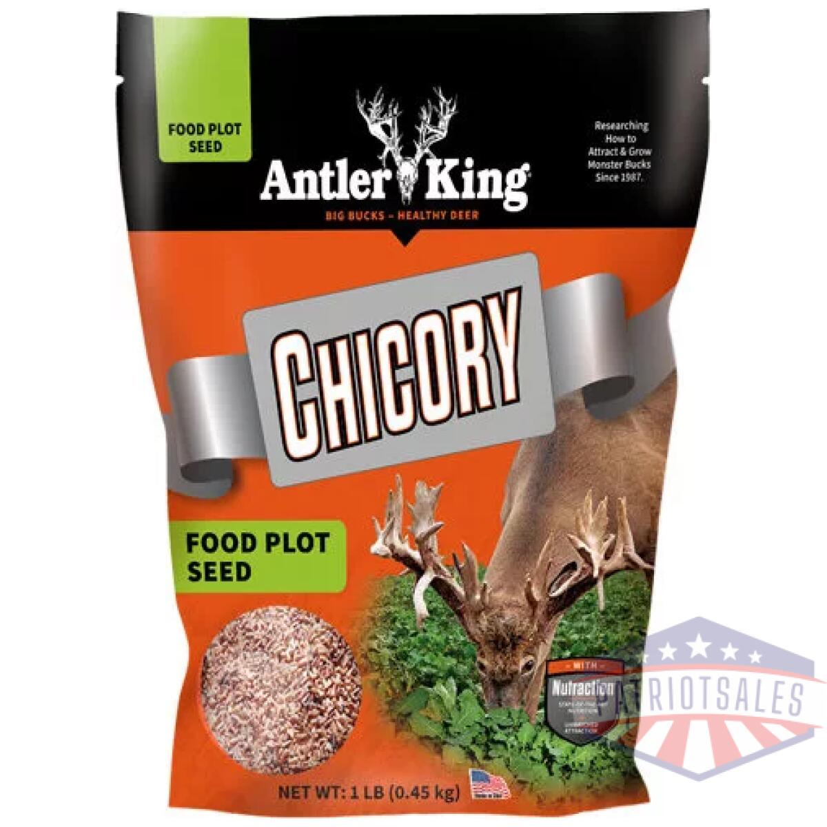 Antler king chicory 1# bag - perennial 1/4 acre - image 1