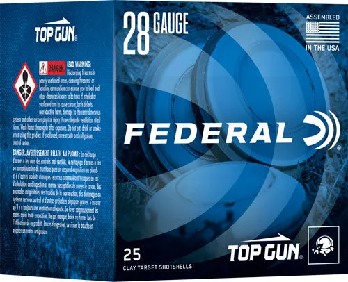 FEDERAL TOP GUN 28GA 2.75" 3/4 - OZ #7.5 1330FPS 250RD CASE LOT