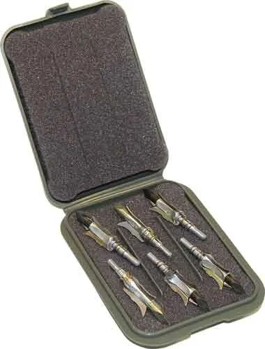 Bhm_1 Mtm mechanical broadhead case - holds 6 broadheads army green - image 1