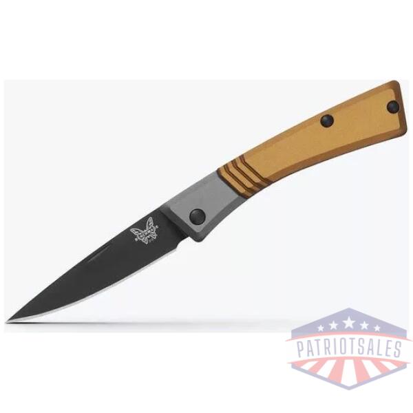 Benchmade 315BK-01 Successor - Burnt Brass Aluminum - DLC M390 Drop Point Blade