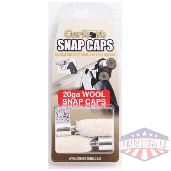 CARLSONS SNAP CAP 20GA - ALUMINUM/WOOL 2PK