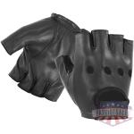 Half-Finger Leather Driving Gloves