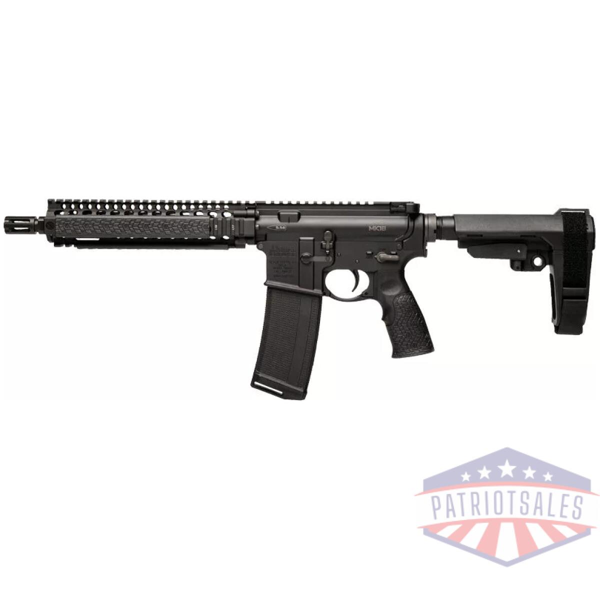 Daniel def pistol mk18 w/brace - 5. 56x45 10. 3" 32rd black - image 1
