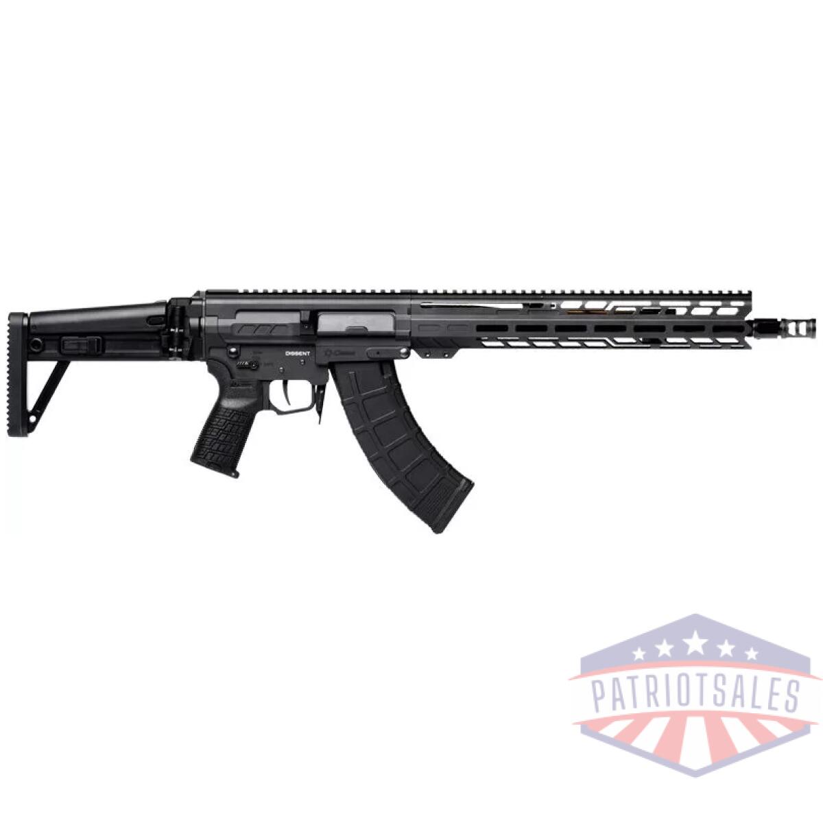 Cmmg rifle dissent mk47 7. 62x - 39 14. 3" 30rd folding stk blk - image 1