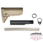 BCM STOCK KIT MOD 0 FDE - FITS AR-15 COMPLETE KIT