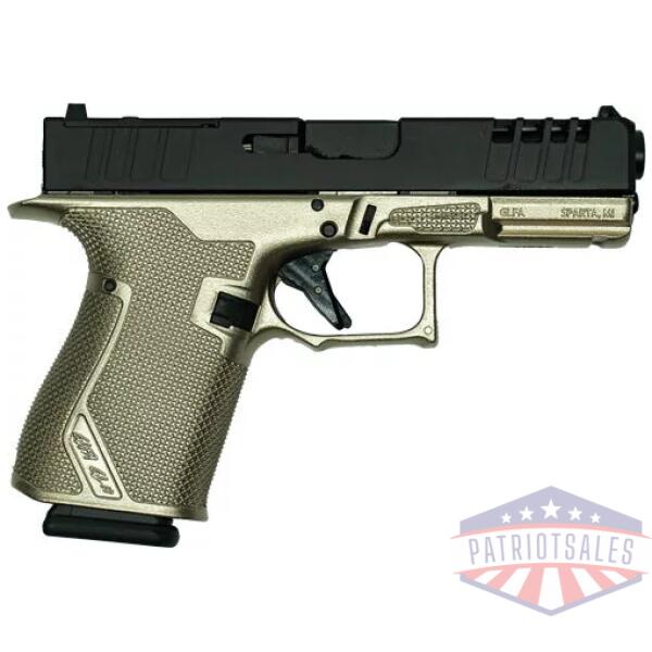 GLFA 19 STRIKER 9MM 4" 15 SHOT - BLACK SLIDE PLATINUM FRAME