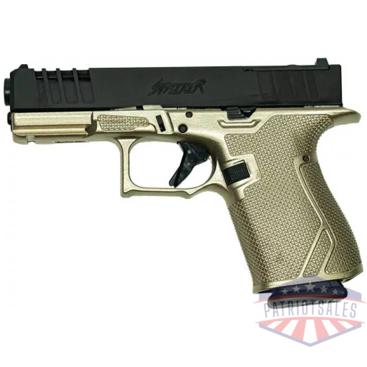 Glfa 19 striker 9mm 4" 15 shot - black slide platinum frame - image 2