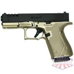 GLFA 19 STRIKER 9MM 4" 15 SHOT - BLACK SLIDE PLATINUM FRAME - Image 2