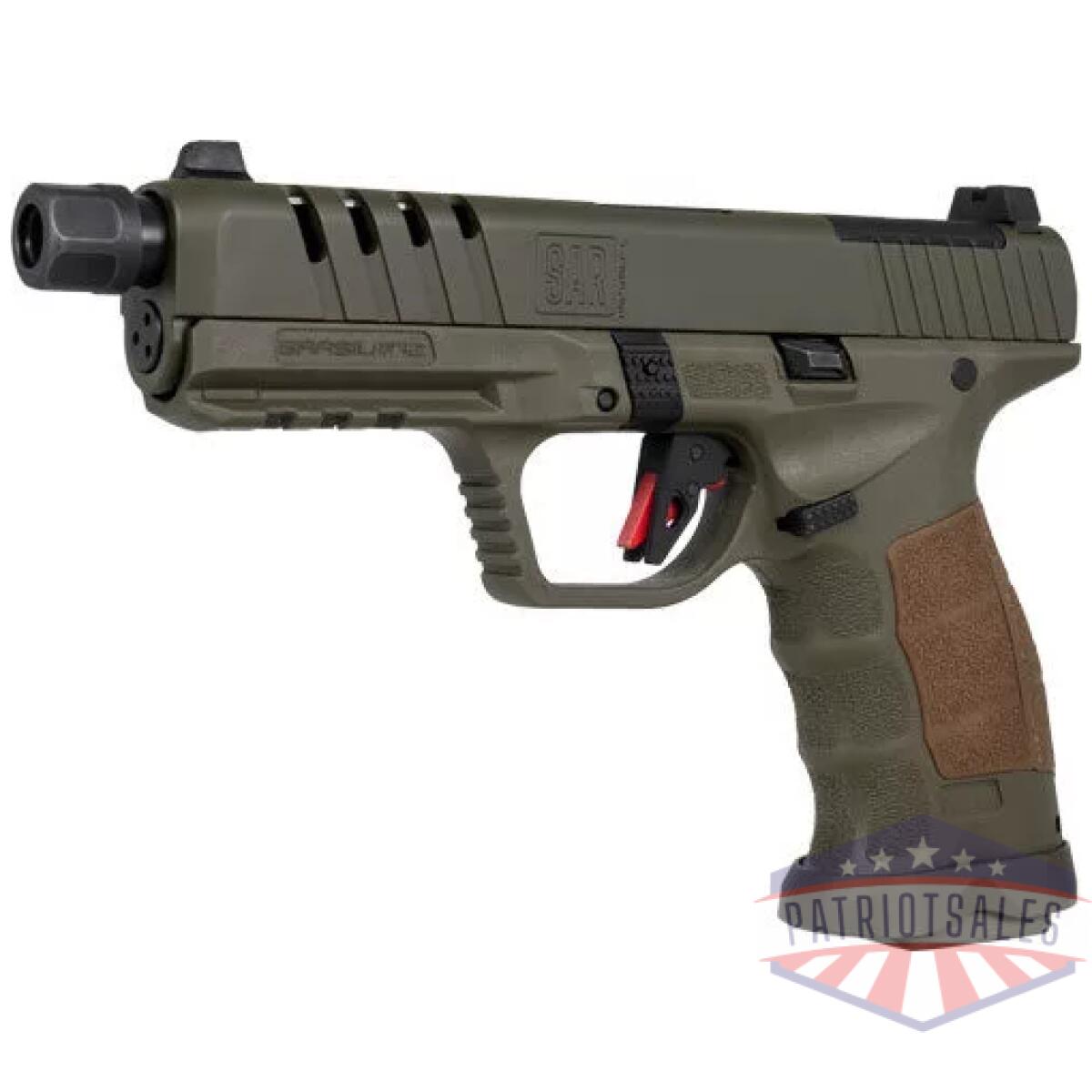 Sar usa sar9 socom 9mm - 5. 2" bbl 17/21 rd mag sf green - image 2