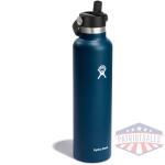 Standard Mouth 24oz Insulated Water Bottle w/ Flex Straw