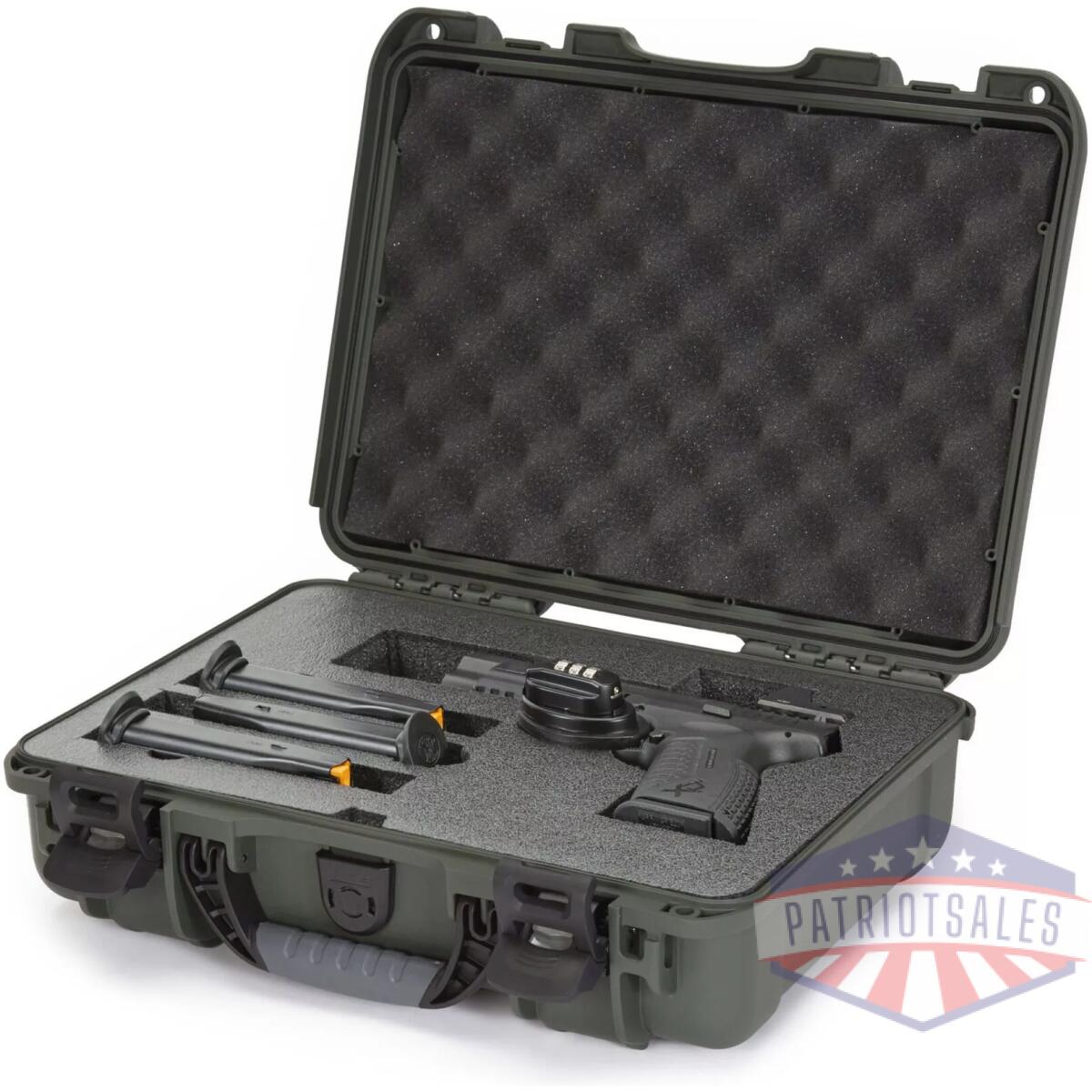 910 nanuk case w/foam (21312) for pistol optic ready - olive - image 1