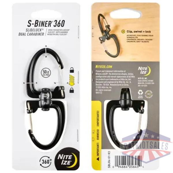 S-Biner 360 SlideLock Dual Carabiner