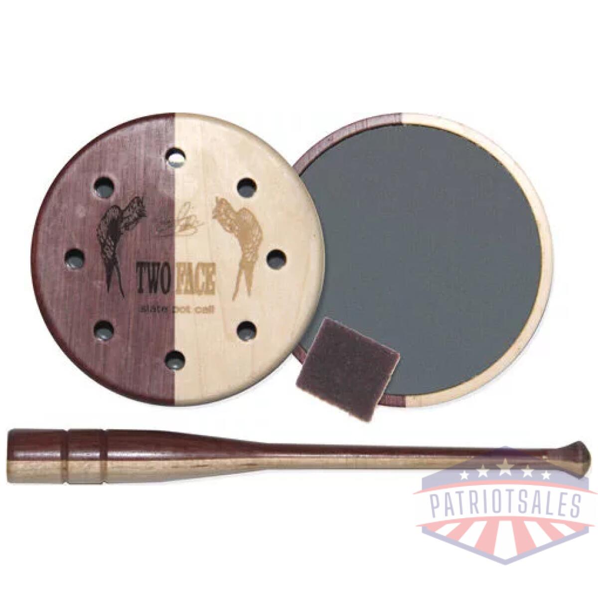 Pittman game calls two face - slate pot turkey call - image 1