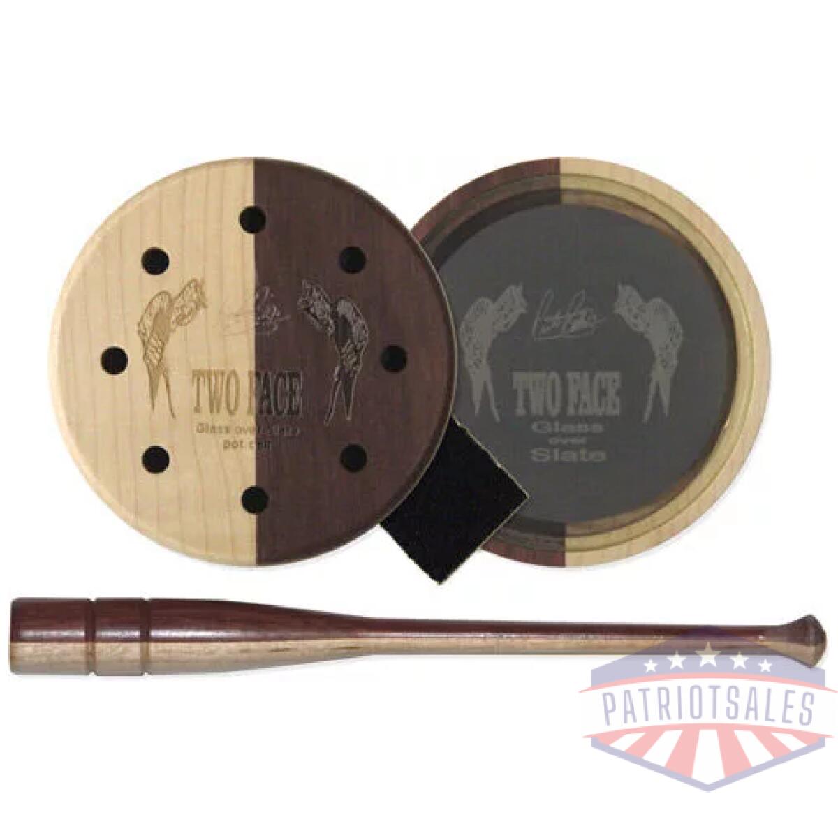 Pittman game calls two face - glass pot turkey call - image 1