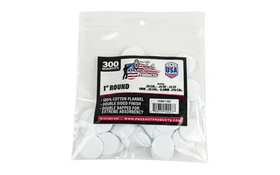 PRO-SHOT PATCH .22-.270CAL 1" 300CT
