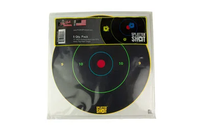 Pro12B-Mc-5Pk_1 Proshot 12" multi clr bullseye 5pk - image 1