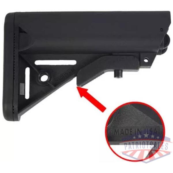 J&E 3RD GEN ARMORY SOPMOD - AR15 BUTTSTOCK BLACK
