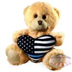 Teddy Bear - Thin Blue Line Heart