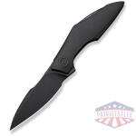 WEKNIFE Krait Snake Flipper Knife Black Titanium Handle