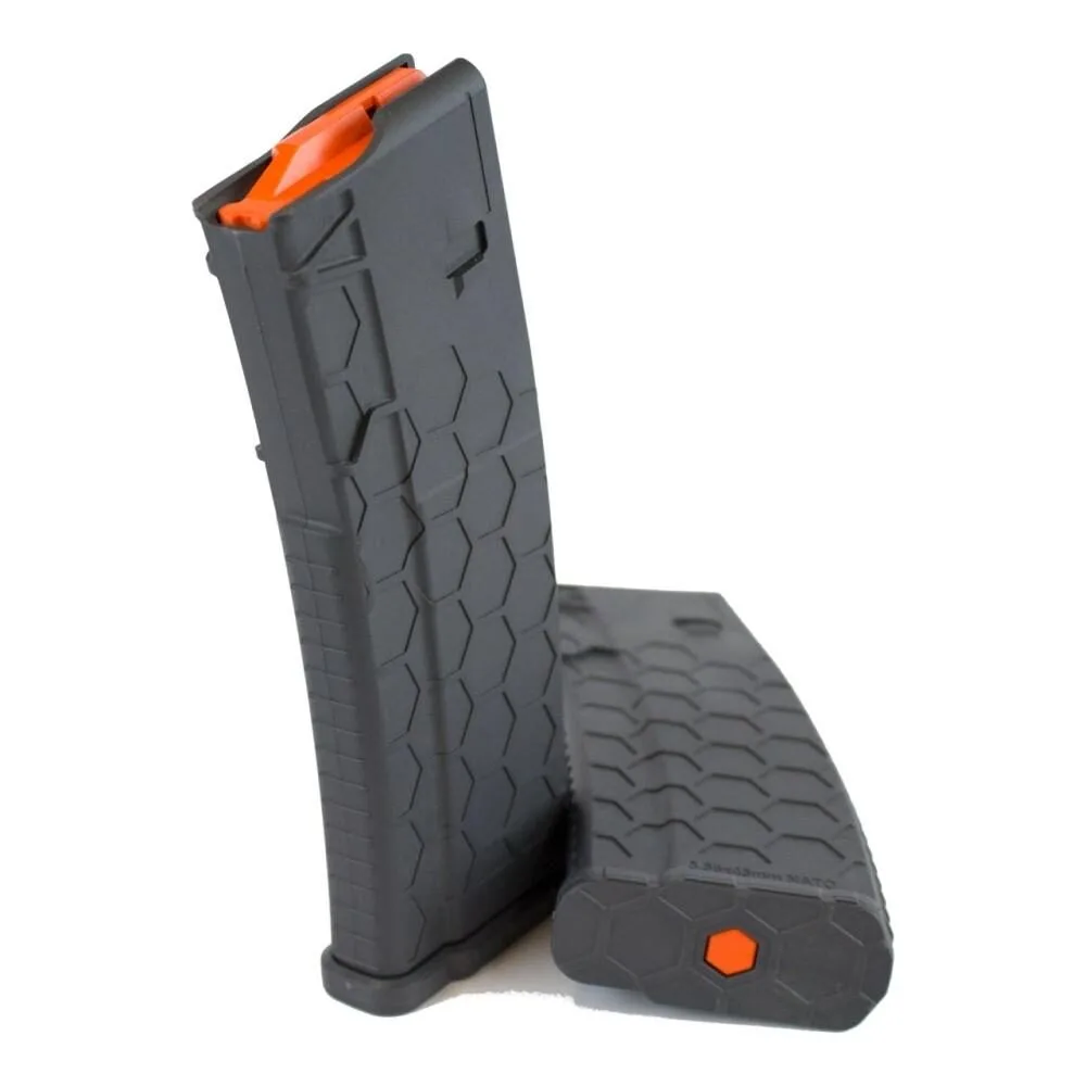 Https3A2F2Fmedia.chattanoogashooting.com2Fimages2Fproduct2F1Hhx30Ar15S2Gry2F1Hhx30Ar15S2Gry-1 Sentry hexmag series 2 ar-15/m4/m16 rifle magazine grey with orange follower. 223/5. 56x45mm 30/rd - image 1