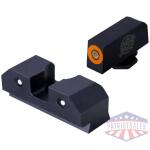XS Sights R3D Night Sights Set for Glock 42/43/43x/48 Orange Bulk 20/ct