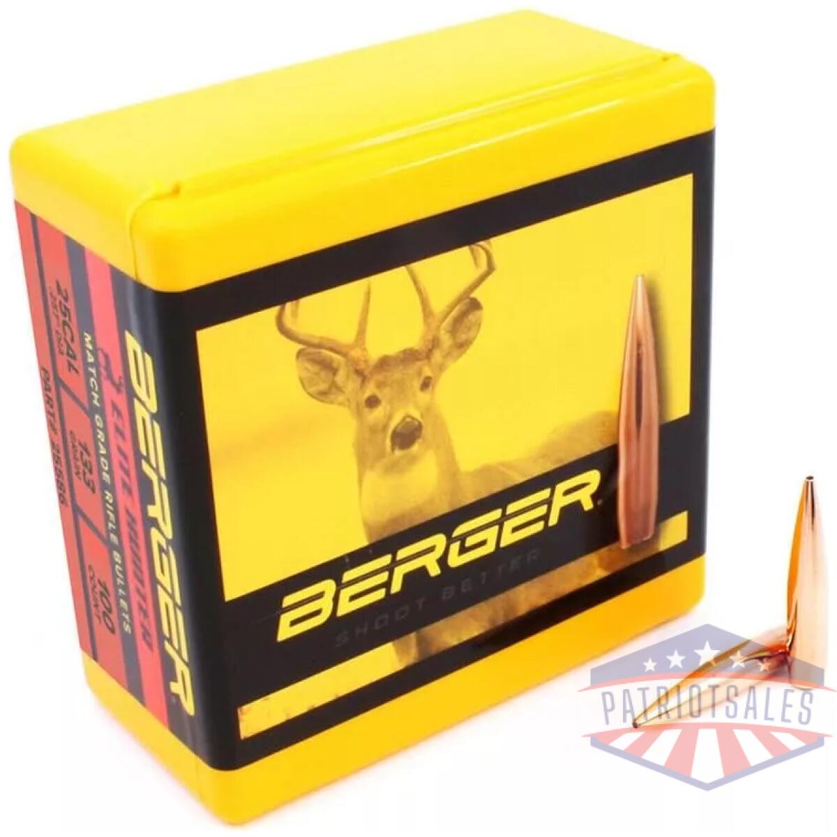 Berger rifle bullets. 25 cal 133gr elite hunter 100/rd box - image 1