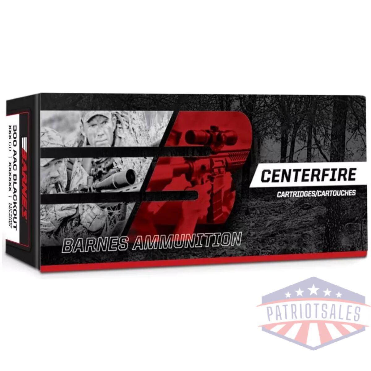 Barnes multi-purpose jhp rifle ammunition. 300 blackout 115gr hp 125/ct - image 1