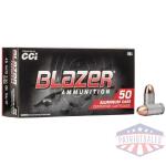 CCI Blazer Aluminum Handgun Ammunition Clean-Fire .45 Auto 230 gr FMJ 845 fps 50/ct
