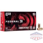 American Eagle Handgun Ammunition .40 S&W 165 gr FMJ 1130 fps 1000/ct