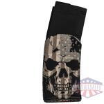 Black Rain Ordnance Skull with Flag AR Magazine 5.56x45 30/rd