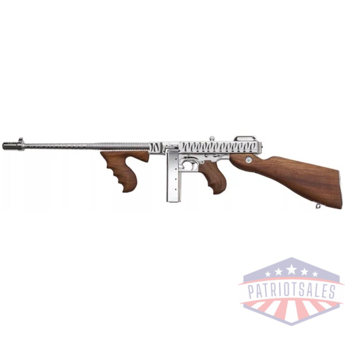 Thompson 1927a1 deluxe carbine. 45cal w/50 rd dr & 20rd chrome tiger stripe - image 1