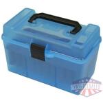 MTM Deluex H-50 Series Rifle Ammo Box Clear Blue