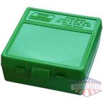 MTM P-100-3 Ammo Box 100 Rounds Flip-Top 38 - 357 Green