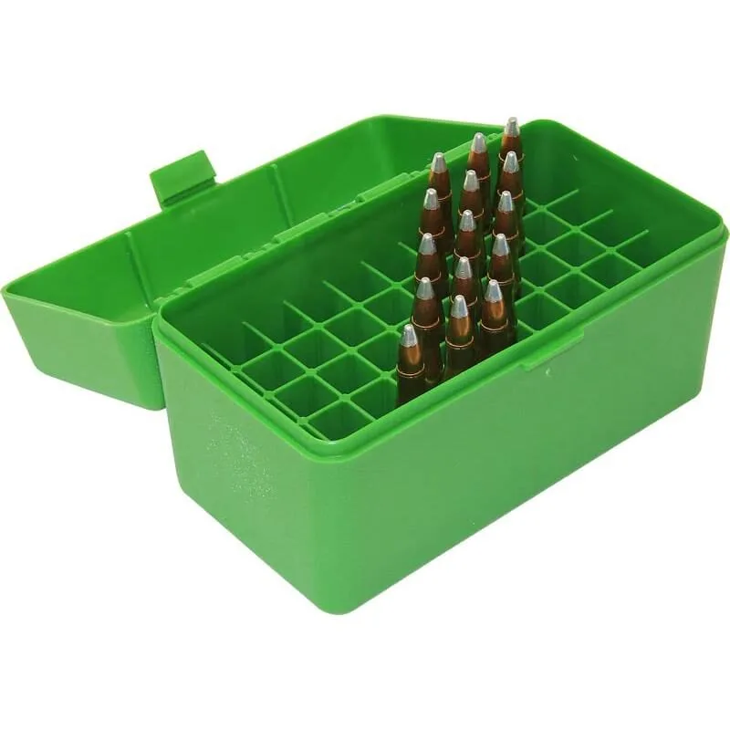 Https3A2F2Fmedia.chattanoogashooting.com2Fimages2Fproduct2Fmtrss502Frs-S-50-10 Mtm case-gard r-50 series rifle ammo box 50/ct capacity green - image 1