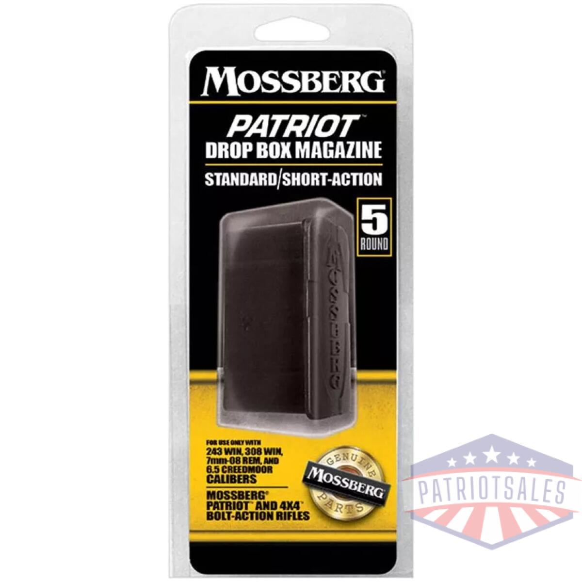 Mossberg patriot centerfire rifle magazine 6. 5 creedmoor/. 243 win/. 308 win/7mm-08 rem 5/rd - image 1