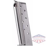 Mec-Gar 1911 Govt Handgun Magazine .38 Super HT Nickel 9/rd
