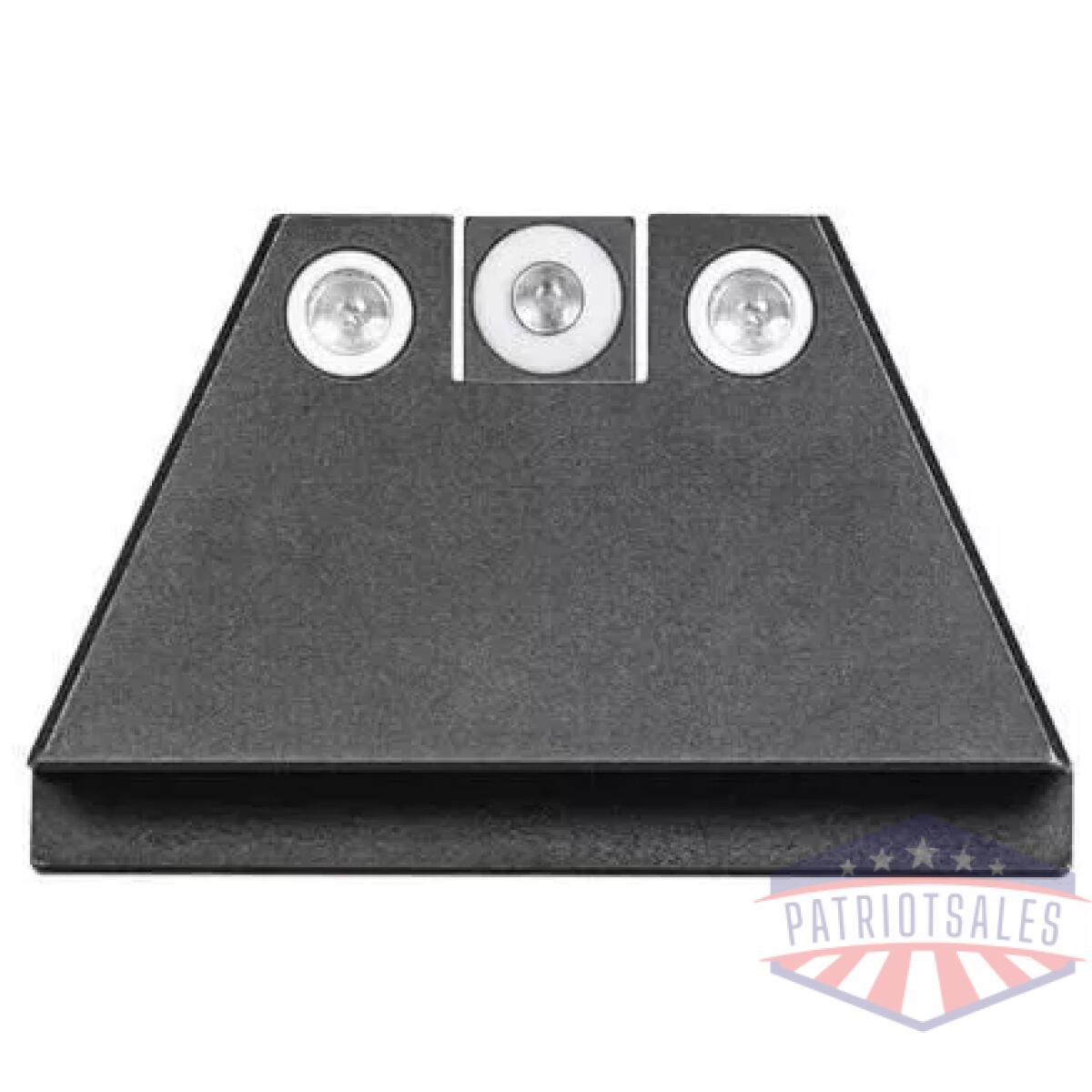 Night fision suppressor height night sight set white front white back for glock - image 1