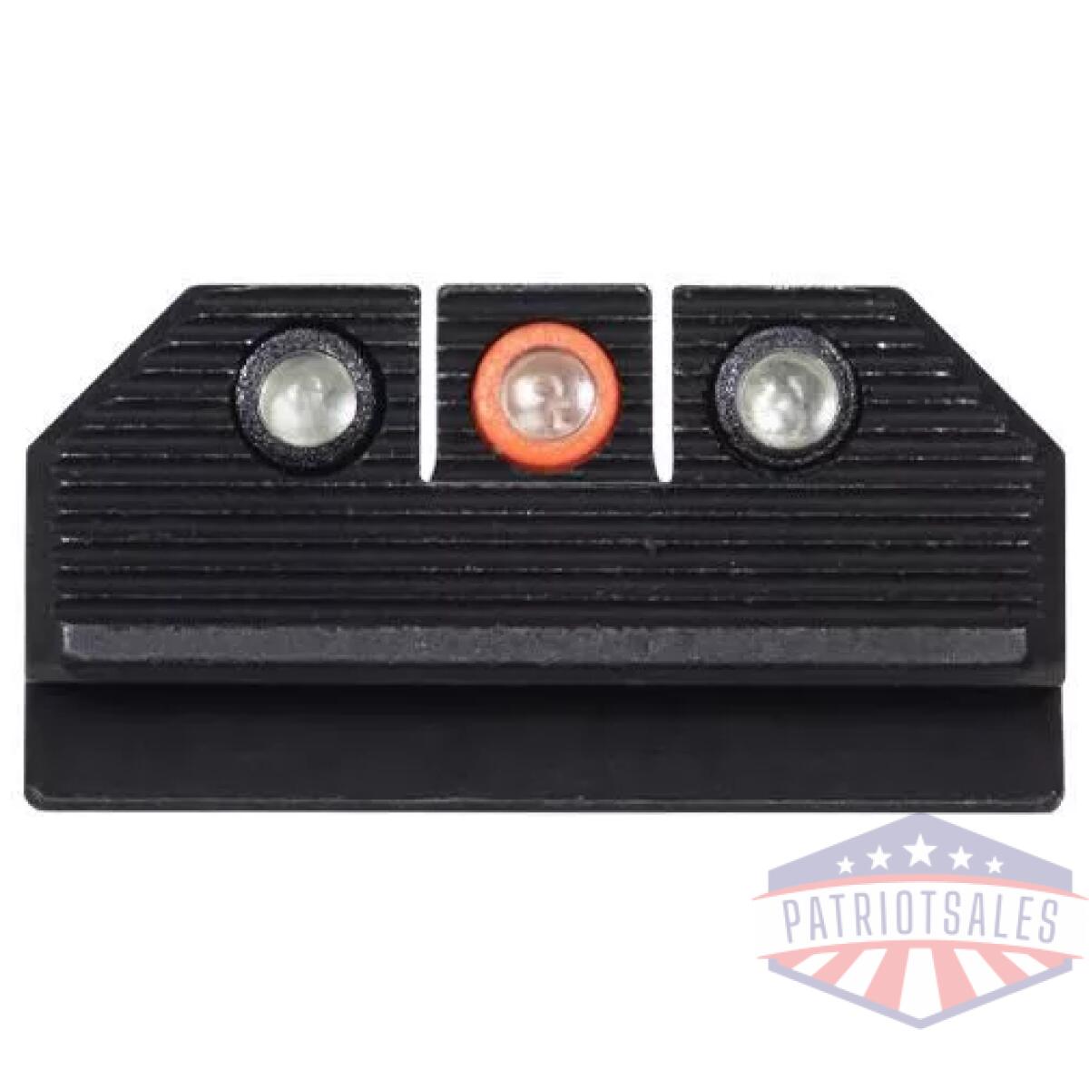 Night fision optics ready stealth night sight set orange front black back for ruger max 9 - image 1