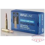 PPU Rifle Ammunition 6.5mm x 52 Carcano 139 gr FMJ-BT 2525 fps 20/ct